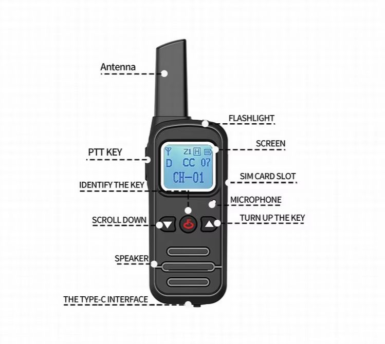 DMR Digital Walkie Talkie Compatible Motorolas Portable HELIDA F713 Waterproof Two Way Radio Single Frequency Transfer