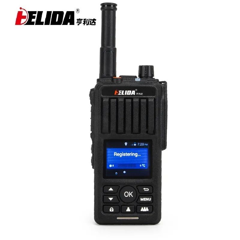 Group Call WIFI 2G/3G/4G Android Walkie Talkie 6000mah 3.7V Support VHF/UHF Handheld Two-way Radio Frost 4G POC GPS Location HELIDA CD-990