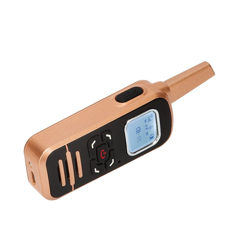 1100mah Mini USB Walkie Talkie with Bluetooth Call Speaker HELIDA T-BL6 UHF 2w LCD Screen Handheld Small Professional Radio Frequency