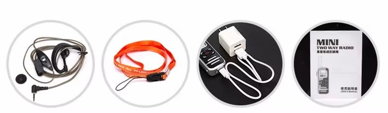 1100mah Mini USB Walkie Talkie with Bluetooth Call Speaker HELIDA T-BL6 UHF 2w LCD Screen Handheld Small Professional Radio Frequency