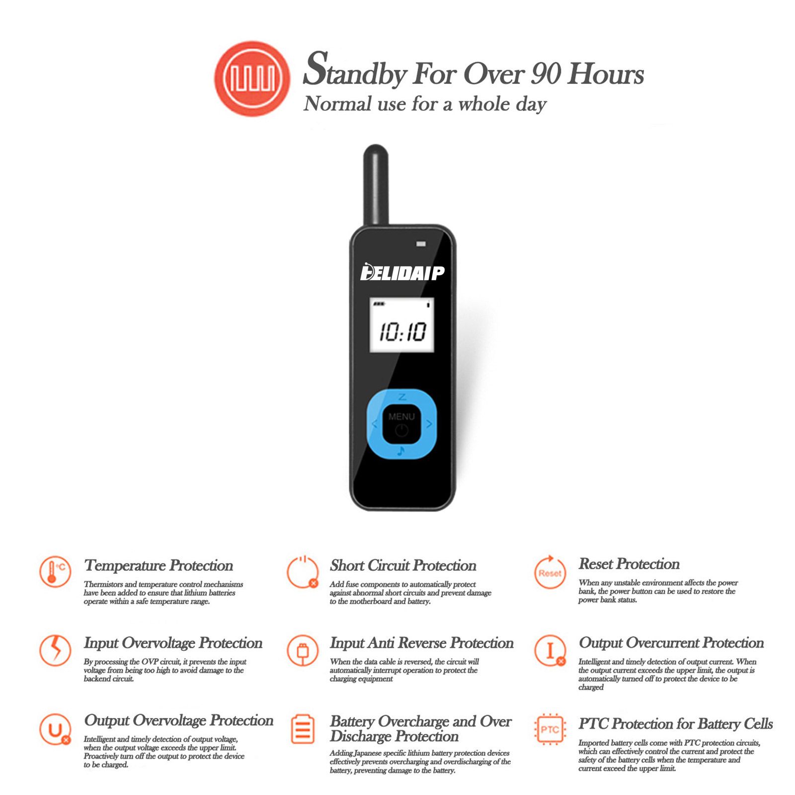 T-M1 Super Mini Walkie Talkie for Adults,Portable Two Way Radios with Earpiece,Small 2 Way Radio for Restaurant, Workplace,Outdoor Sport,Hotel,Tourism,Skiing, Hiking,Supermarket,Black 2 Pack