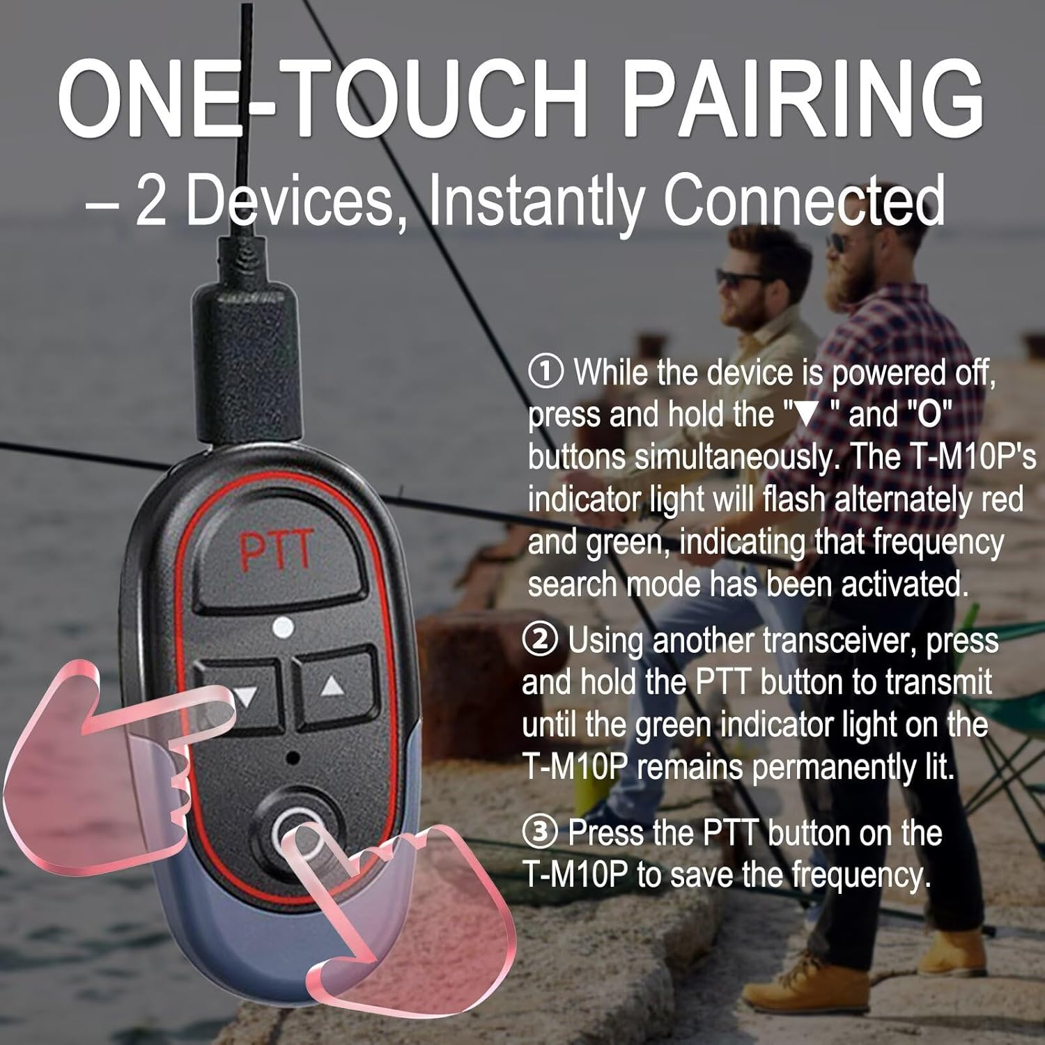 T-M10P Super Mini Walkie Talkies with Headset AI Voice Control, Hands-Free, Charging, 16 Channels, 40g,One-Touch Pairing for Restaurant, Hotel, Security, Warehouse,Events,Outdoor(2 Pack)