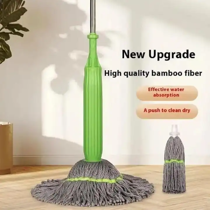 SELF-WRINGING TWIST FLOOR MOP- ROTATES 360 DEGREES MAKING YOUR CLEANING EASY AND FASTER.
Self-Cleaning Mop 360 Self-Squeezing Mop, Hands Free Self wringing mop, Effortless Cleaning, Quick-wring mop