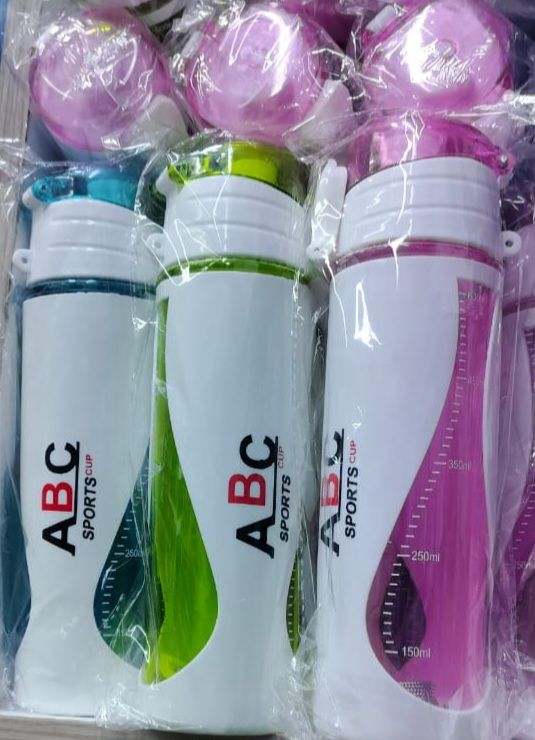 650ml Plastic ABC Sport Water Bottle Leakproof Cup