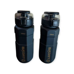 Sports 750ml sports water bottle.