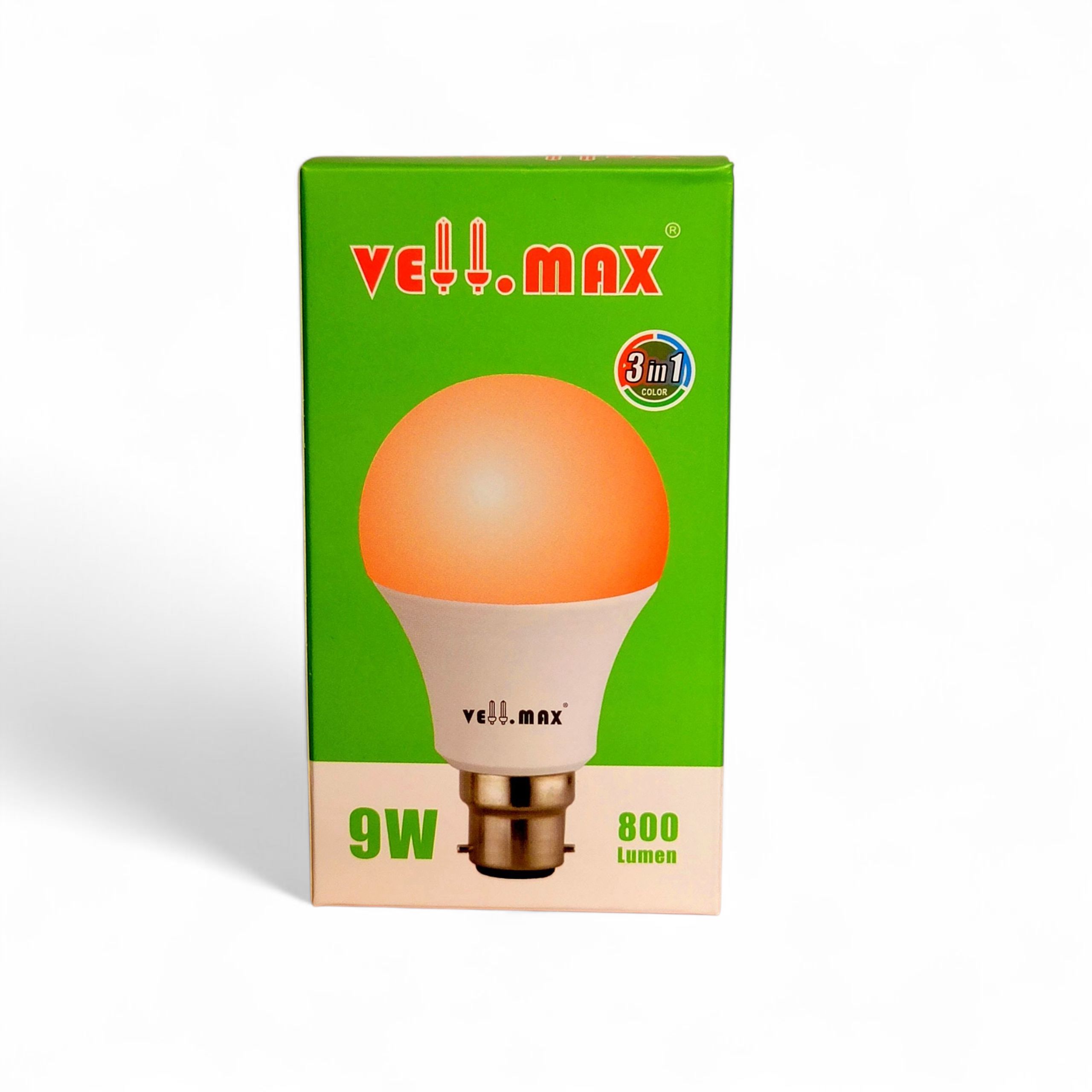 (BLACK FRIDAY DEALS) Vellmax 9W 3-IN-1 LED bulb changes the ambiance of a room by providing three different shades of light.