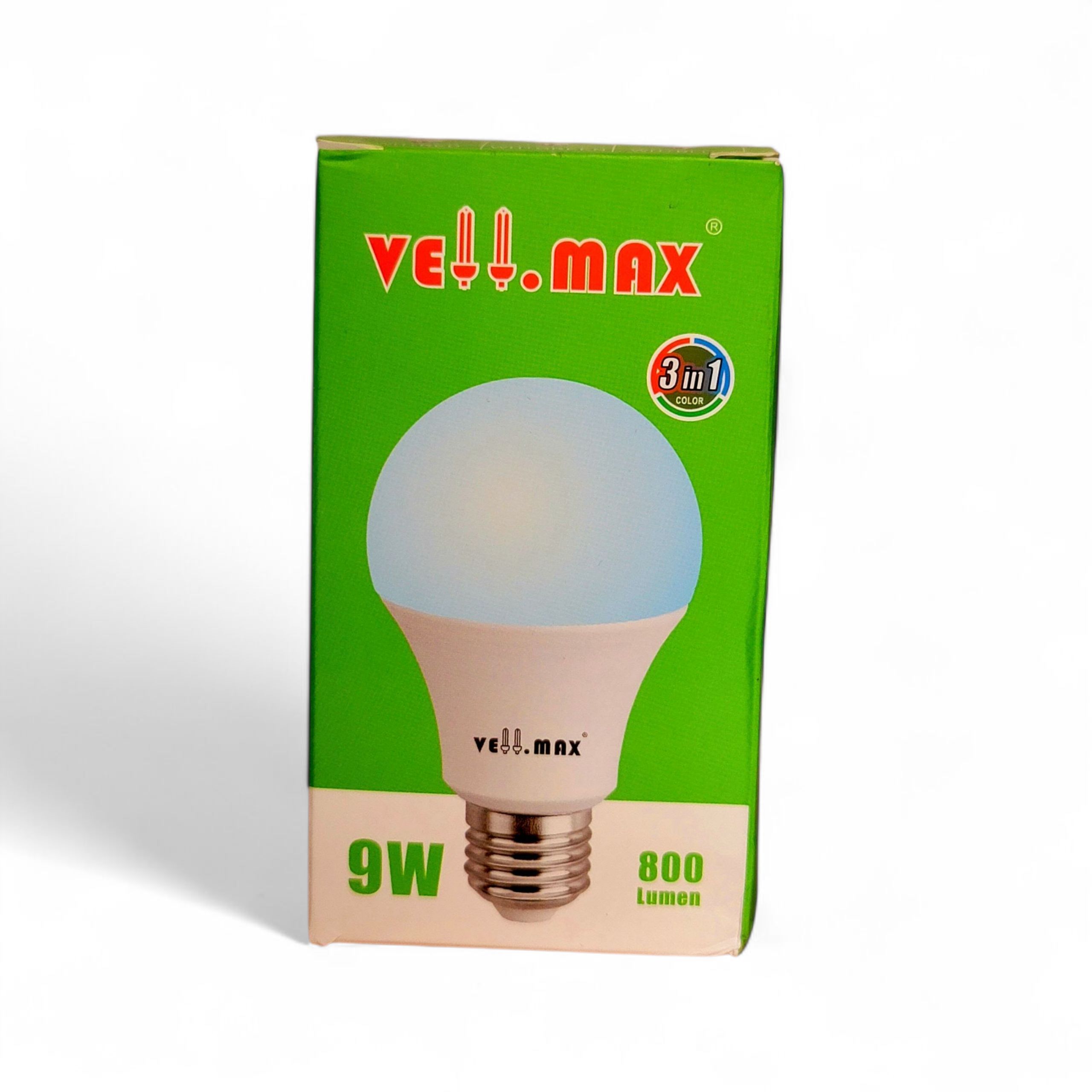 (BLACK FRIDAY DEALS) Vellmax 9W 3-IN-1 LED bulb changes the ambiance of a room by providing three different shades of light.