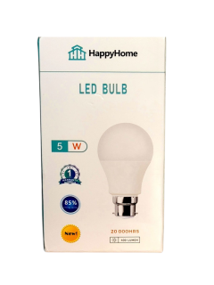 OFFER!!! NEW ARRIVALS HappyHome 5W LED Bulb. These bulb is designed to be energy-efficient and long-lasting, providing illumination for various rooms in a home or office.