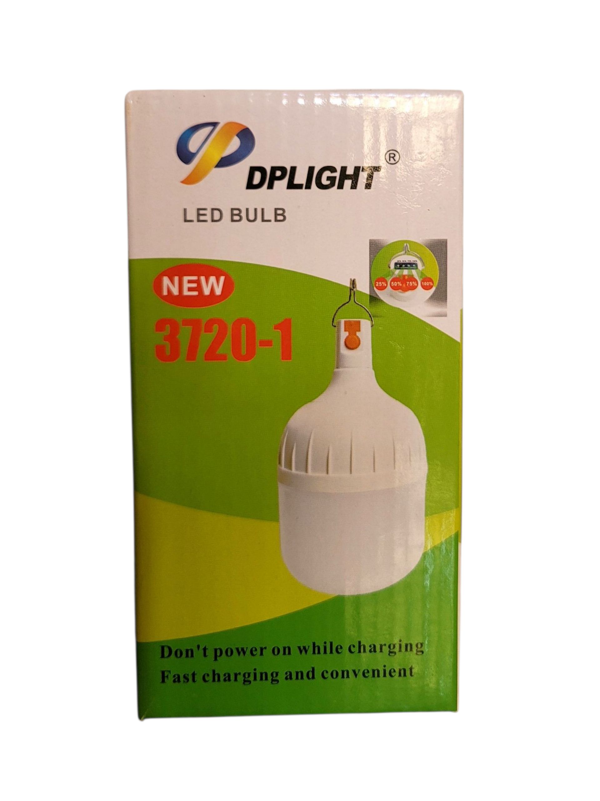 (BLACK FRIDAY DEALS) DPLIGHT 3720-1 20W rechargeable LED bulb with a USB charging port ,designed for emergency backup lighting.