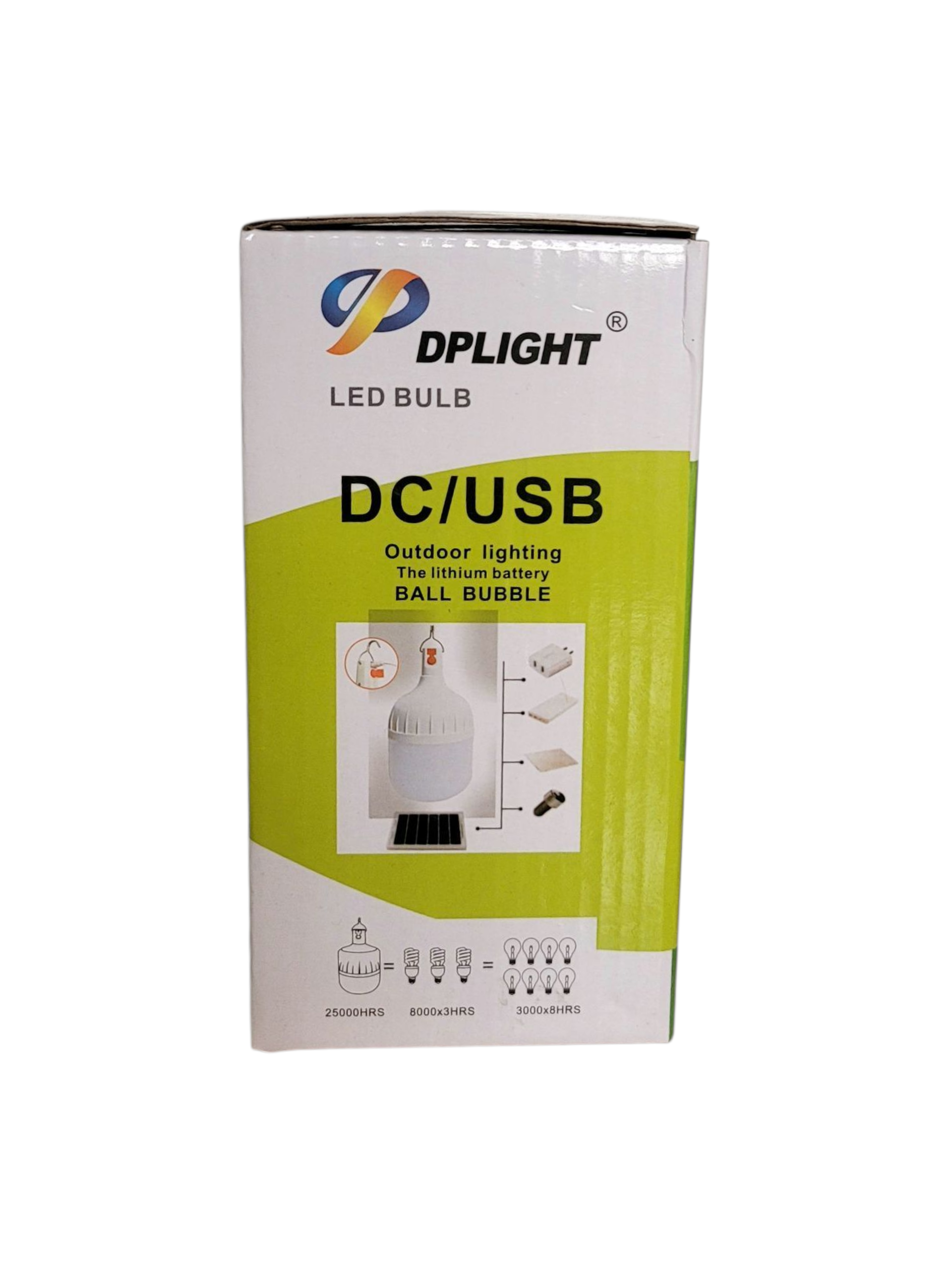 (BLACK FRIDAY DEALS) DPLIGHT 3720-1 20W rechargeable LED bulb with a USB charging port ,designed for emergency backup lighting.