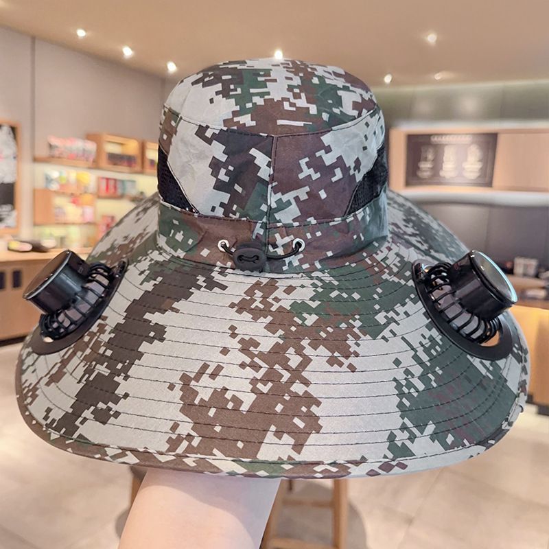 Solar Fan Hat with Large Brim for Sun Protection - Ideal for Outdoor Work, Travel, Hiking & Fishing - USB Rechargeable, Unisex Design