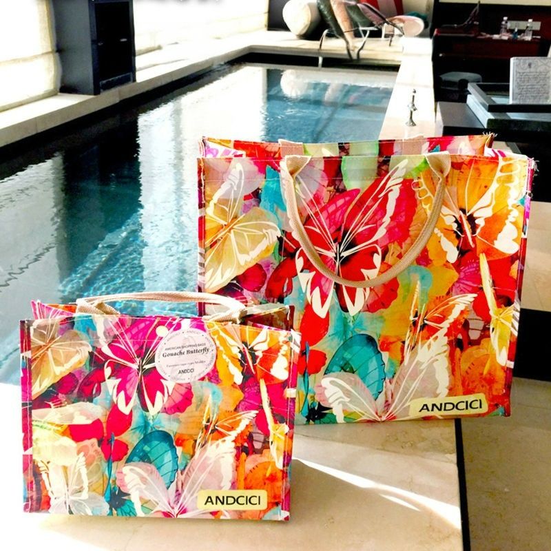 Oil - Painting Waterproof Bag: Large - Capacity Tote for Travel, Shopping, Swimming & Fitness