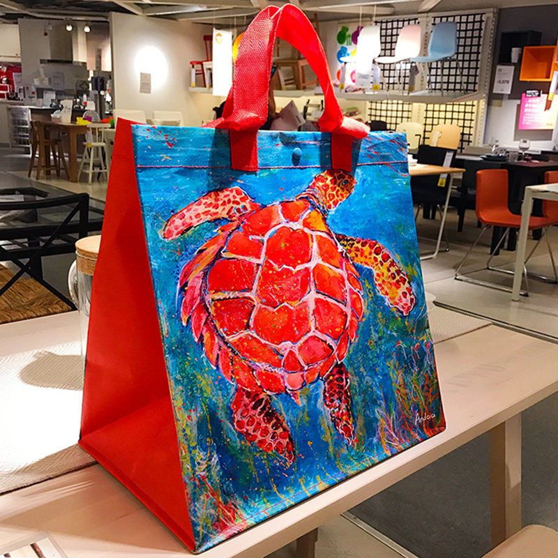 Oil - Painting Waterproof Bag: Large - Capacity Tote for Travel, Shopping, Swimming & Fitness