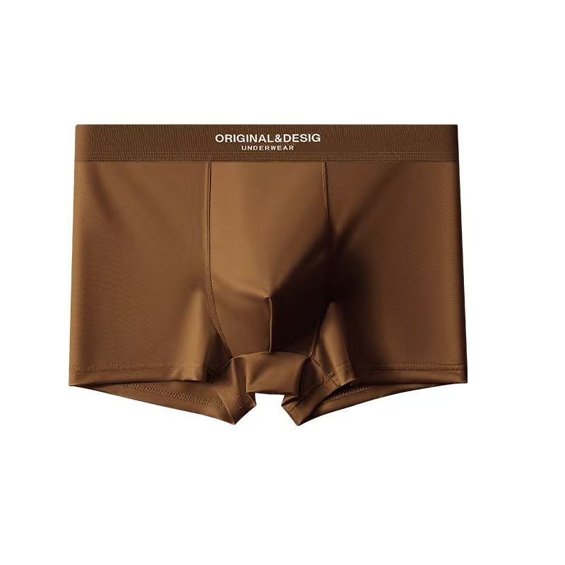 New Men's Satin Luxury Underwear, Summer Breathable Men's Boxer Briefs, loose ，Soft & Smooth and comforable