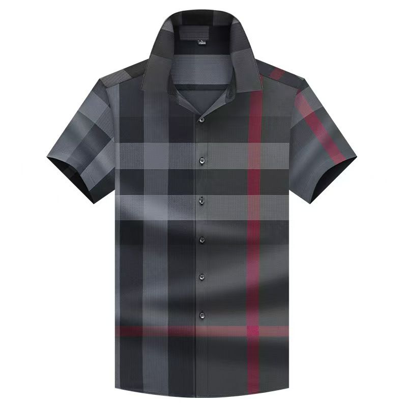 Men's High-End Long-Sleeve Plaid Shirt, Fashionable Casual Wrinkle-Resistant Dress Shirt, Premium Fabric with Classic Check Patterns for Daily & Business Wear