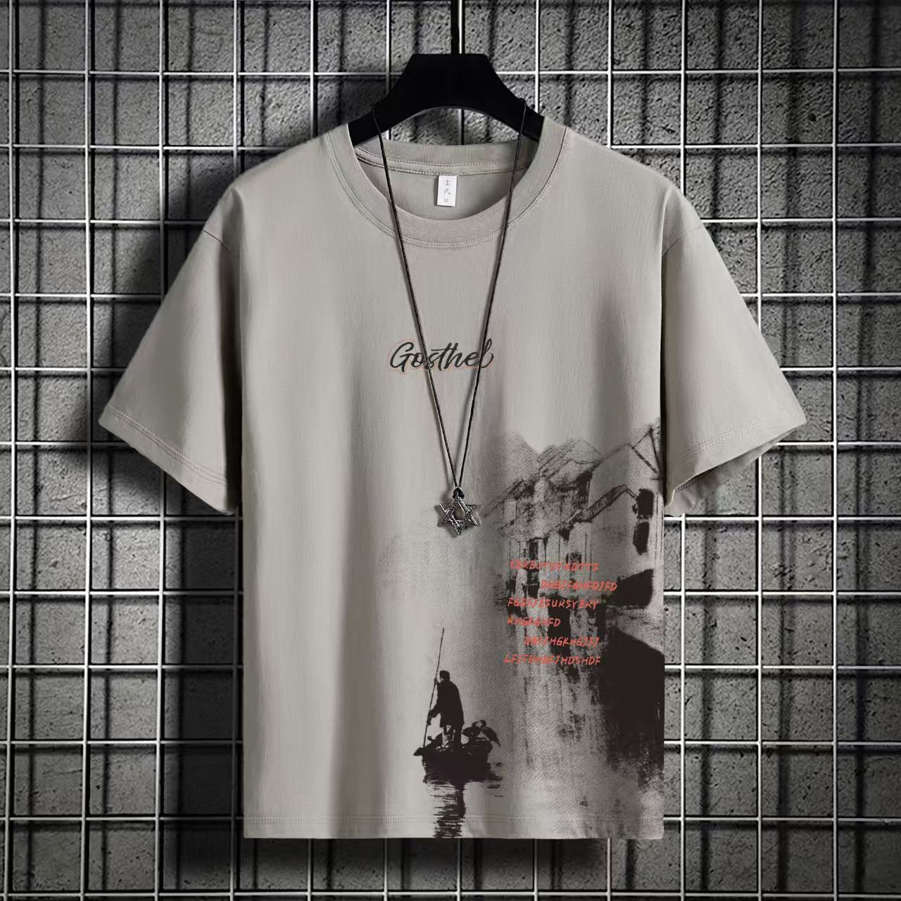 Men's Fashion Ice Silk Shirts - Short Sleeve Loose Casual shirts, Lightweight Breathable Leisure Tops with Stylish Designs