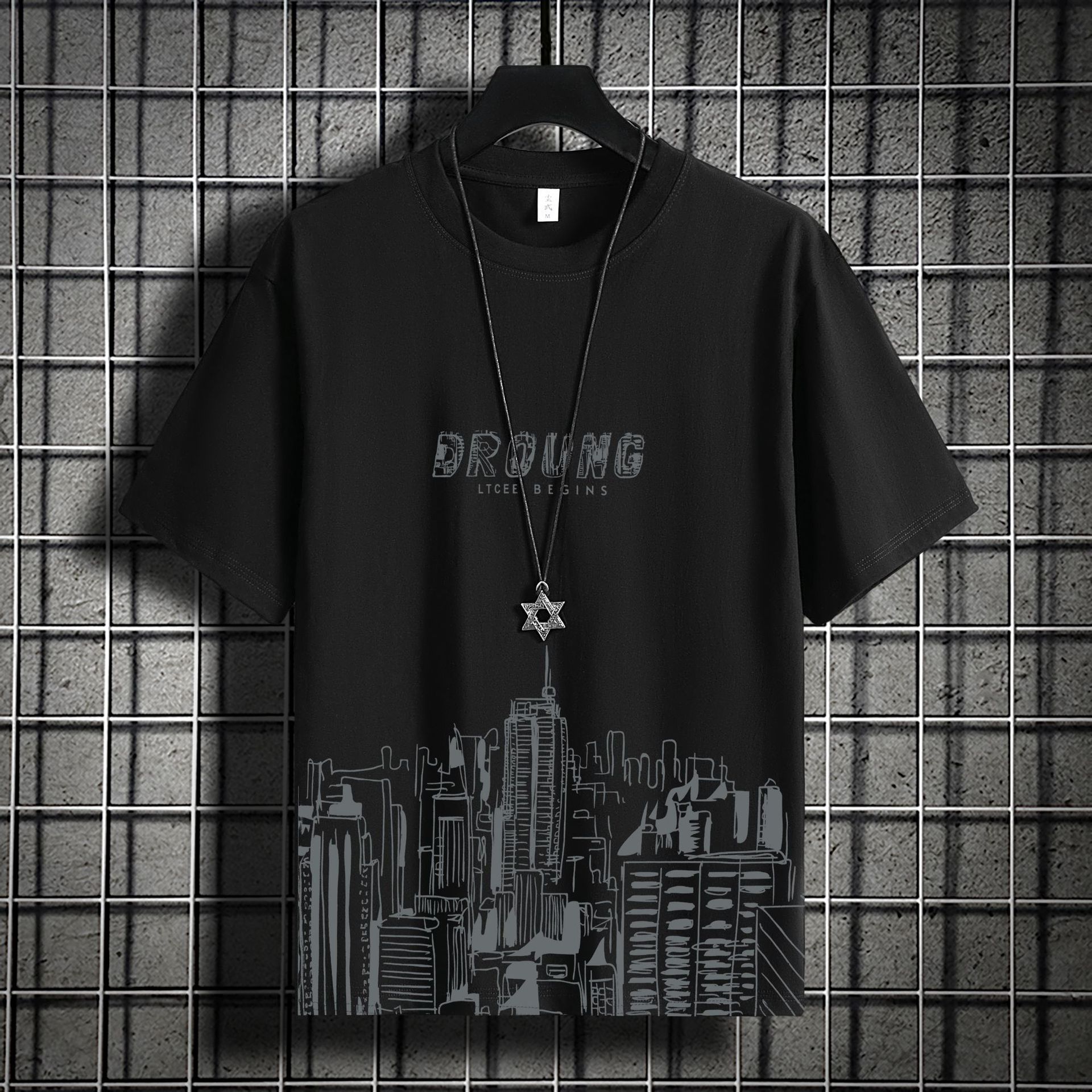 Men's Fashion Ice Silk Shirts - Short Sleeve Loose Casual shirts, Lightweight Breathable Leisure Tops with Stylish Designs