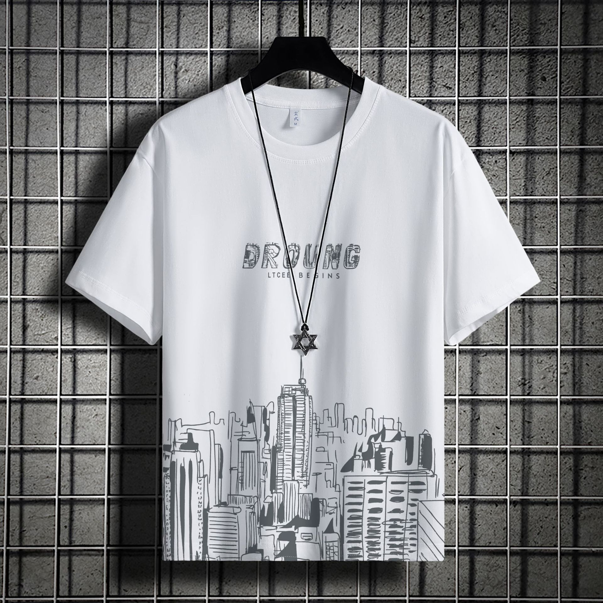 Men's Fashion Ice Silk Shirts - Short Sleeve Loose Casual shirts, Lightweight Breathable Leisure Tops with Stylish Designs