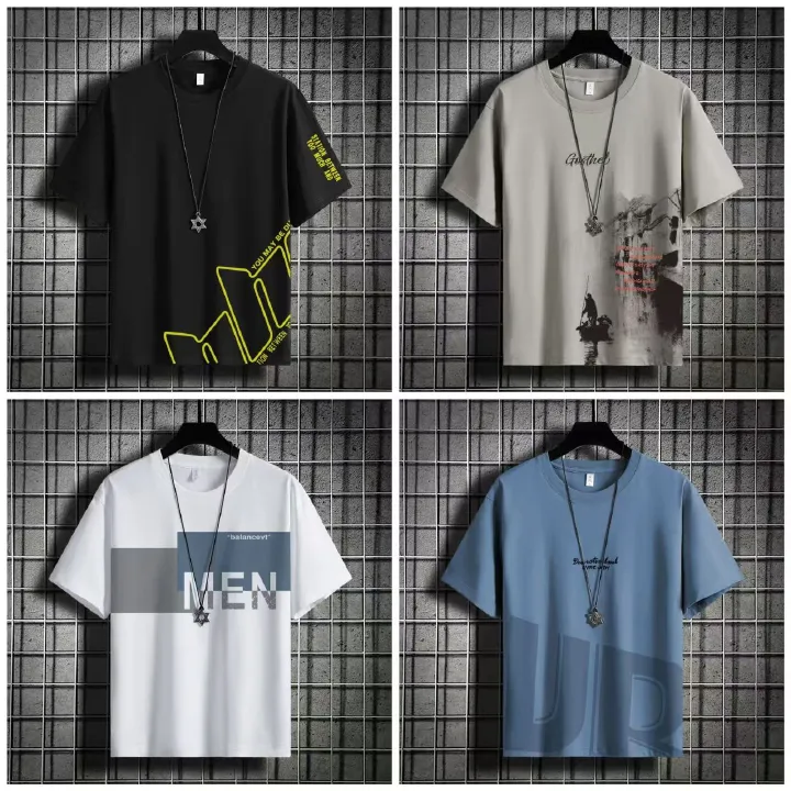 Men's Fashion Ice Silk Shirts - Short Sleeve Loose Casual shirts, Lightweight Breathable Leisure Tops with Stylish Designs