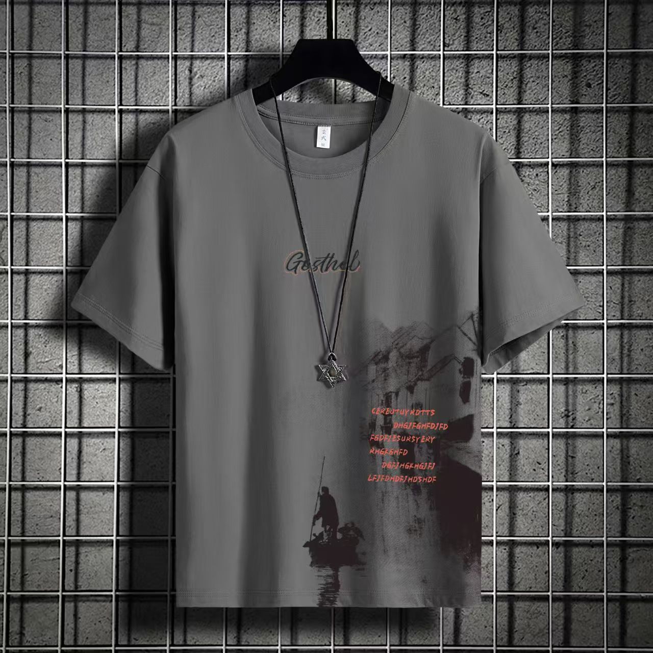 Men's Fashion Ice Silk Shirts - Short Sleeve Loose Casual shirts, Lightweight Breathable Leisure Tops with Stylish Designs