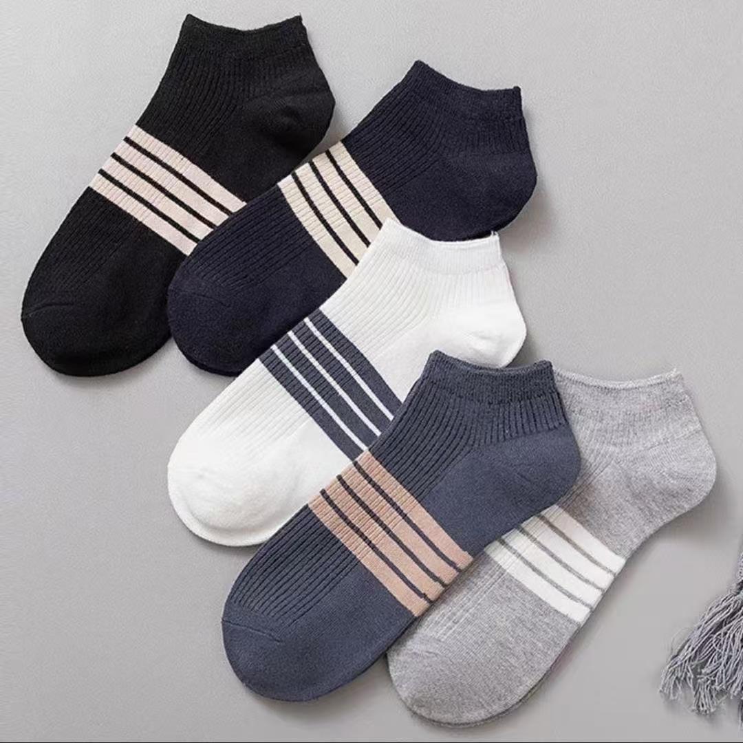 Men's Socks 5-Pair Set: Sports socks, Casual socks,Athletic  Socks, Ankle & Mid-Calf Socks, Fresh & Breathable Four-Season Style, Business & Casual Odor-Resistant Sweat-Absorbent Socks for Men