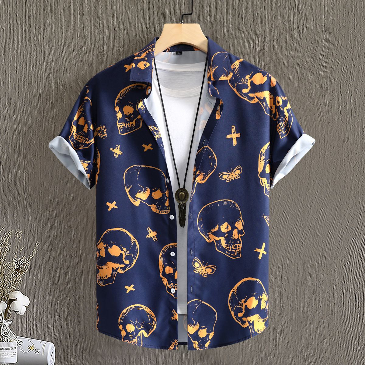 2025 Men's Short Sleeve Shirts, Fashion Printed Casual Shirts for Men, Breathable & Cool Beach Shirts with Multiple Unique Patterns, Euro-American Style Loose-Fit Shirts