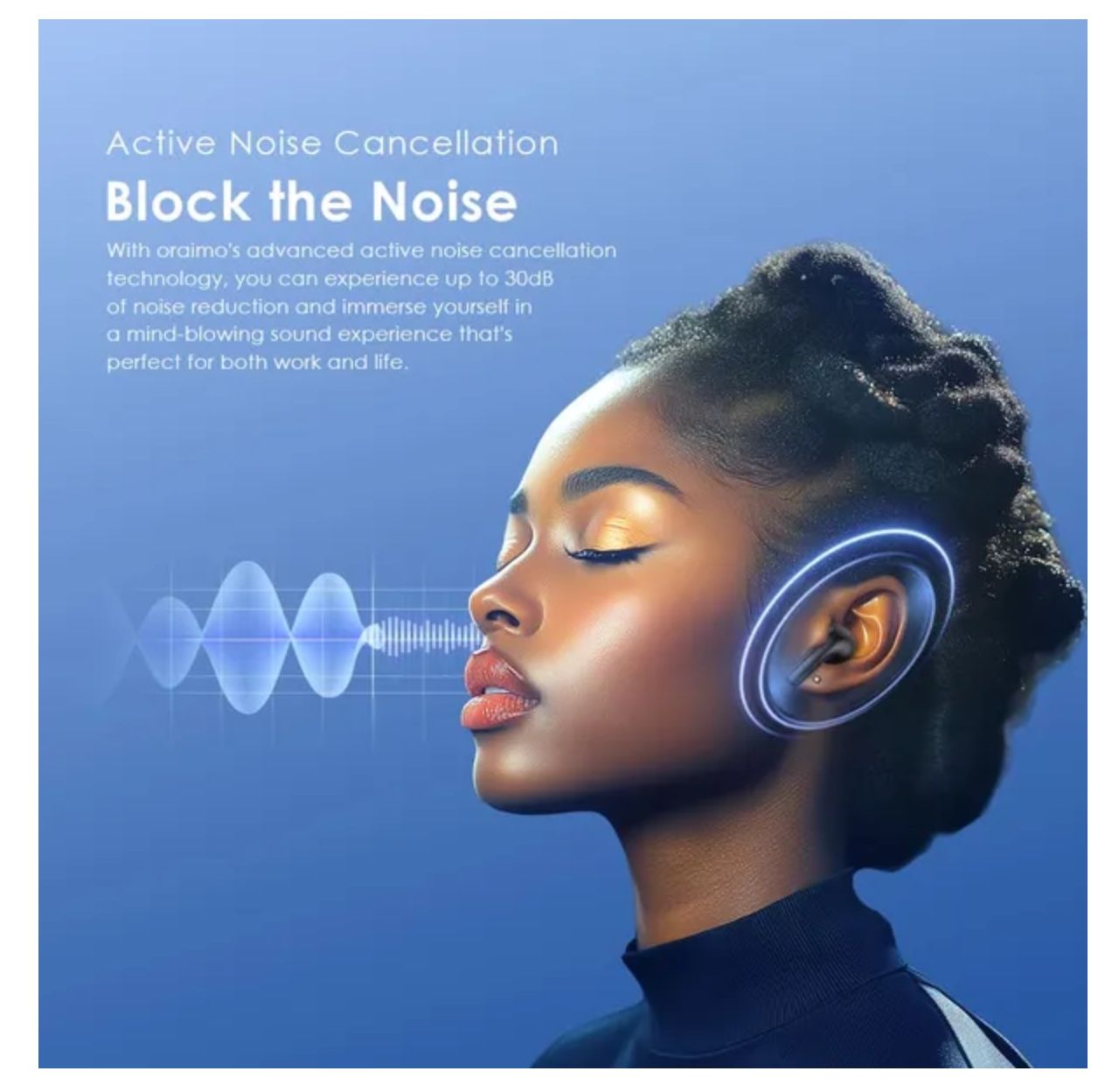 [Anniversary Deal] Oraimo SpaceBuds Spatial Audio Z ANC True Wireless Earbuds 4-Mic Call Noise Cancellation Sound360 Spatial Audio Up to 38-Hour Long Playtime IPX5 Waterproof & Sweat Protection