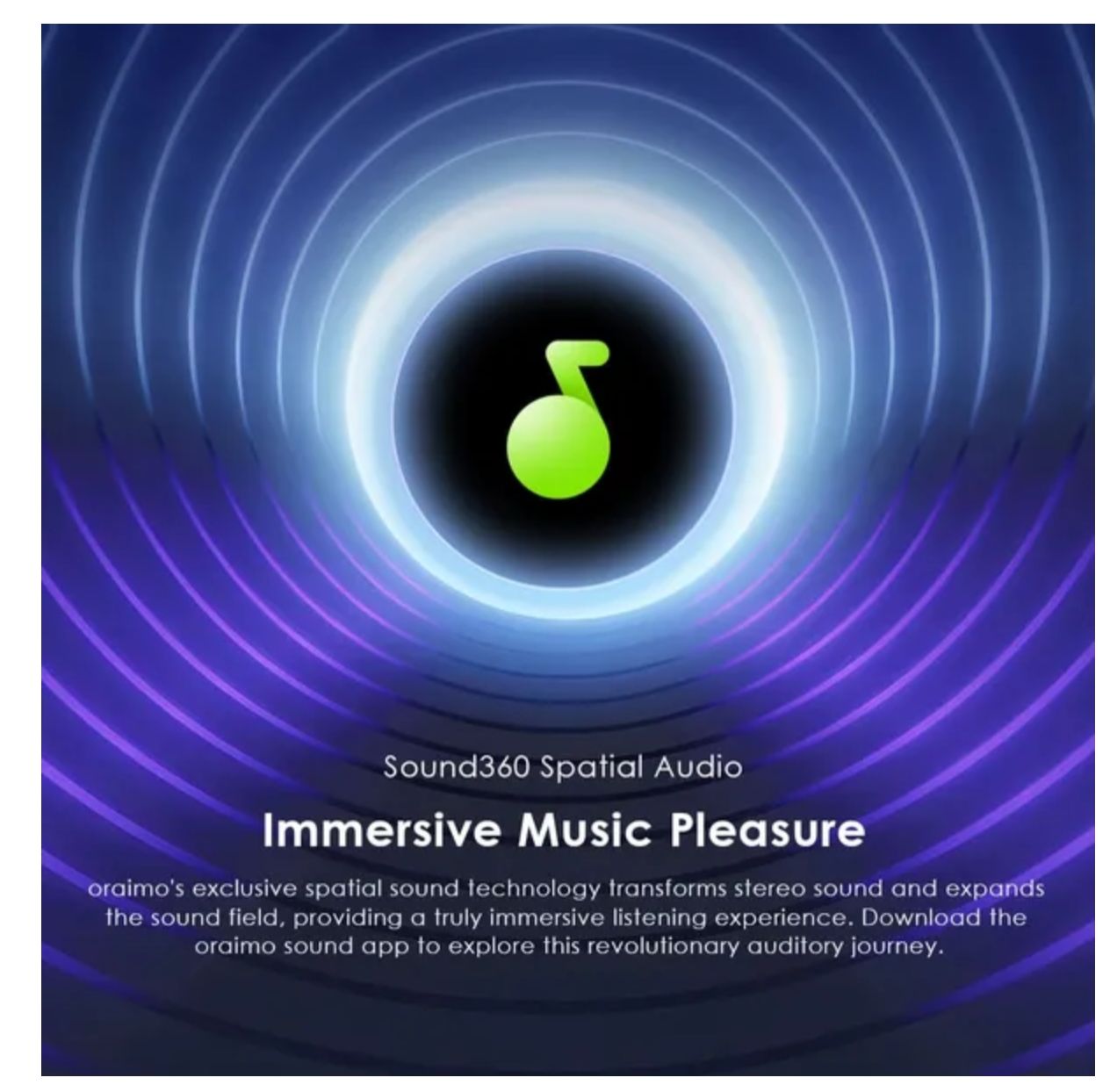 [Anniversary Deal] Oraimo SpaceBuds Spatial Audio Z ANC True Wireless Earbuds 4-Mic Call Noise Cancellation Sound360 Spatial Audio Up to 38-Hour Long Playtime IPX5 Waterproof & Sweat Protection
