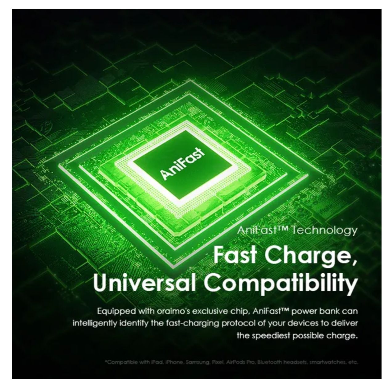 [Limited Offer] Oraimo Traveler 3 Lit 27000mAh 15W Power Bank Type-C In & Out 15W Two-way Fast Charging Dual Input Triple Outputs Fast Charge, Universal Compatibility Power Bank