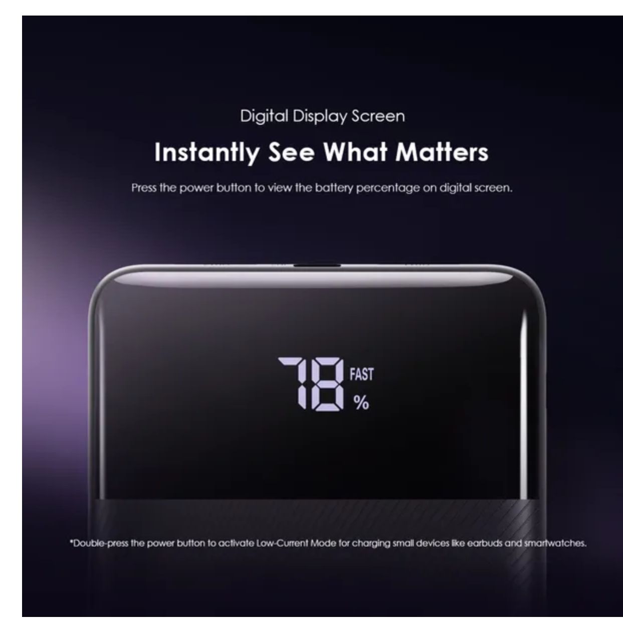 [Anniversary Deal] Oraimo Toast 22.5 Byte 10000mAh 22.5W Power Bank Digital Display Screen Type-C In & Out Up to 18W Fast Recharge Charge Up to 3 Devices Simultaneously 3 Output Ports Power Bank