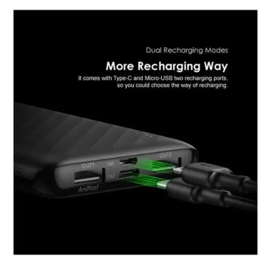 [Anniversary Deal] Oraimo Toast 10 Flash 10000mAh 12W Fast Charging Power Bank Secure Charging Widely Compatible Power Bank