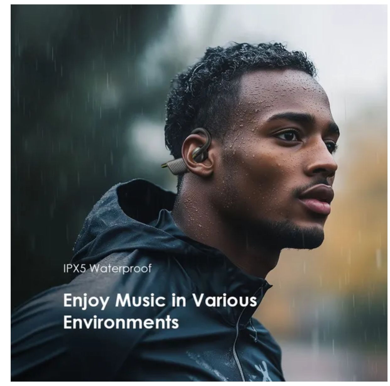 Oraimo OpenCirclet 2 IPX5 Steps Tracking Open-Ear Headphones Ultra Comfort & Secure Fit Open-Ear Bass Boost Exercise Pedometer HD Voice in Calls IPX5 Waterproof Google Pop-Up Notification Earphones