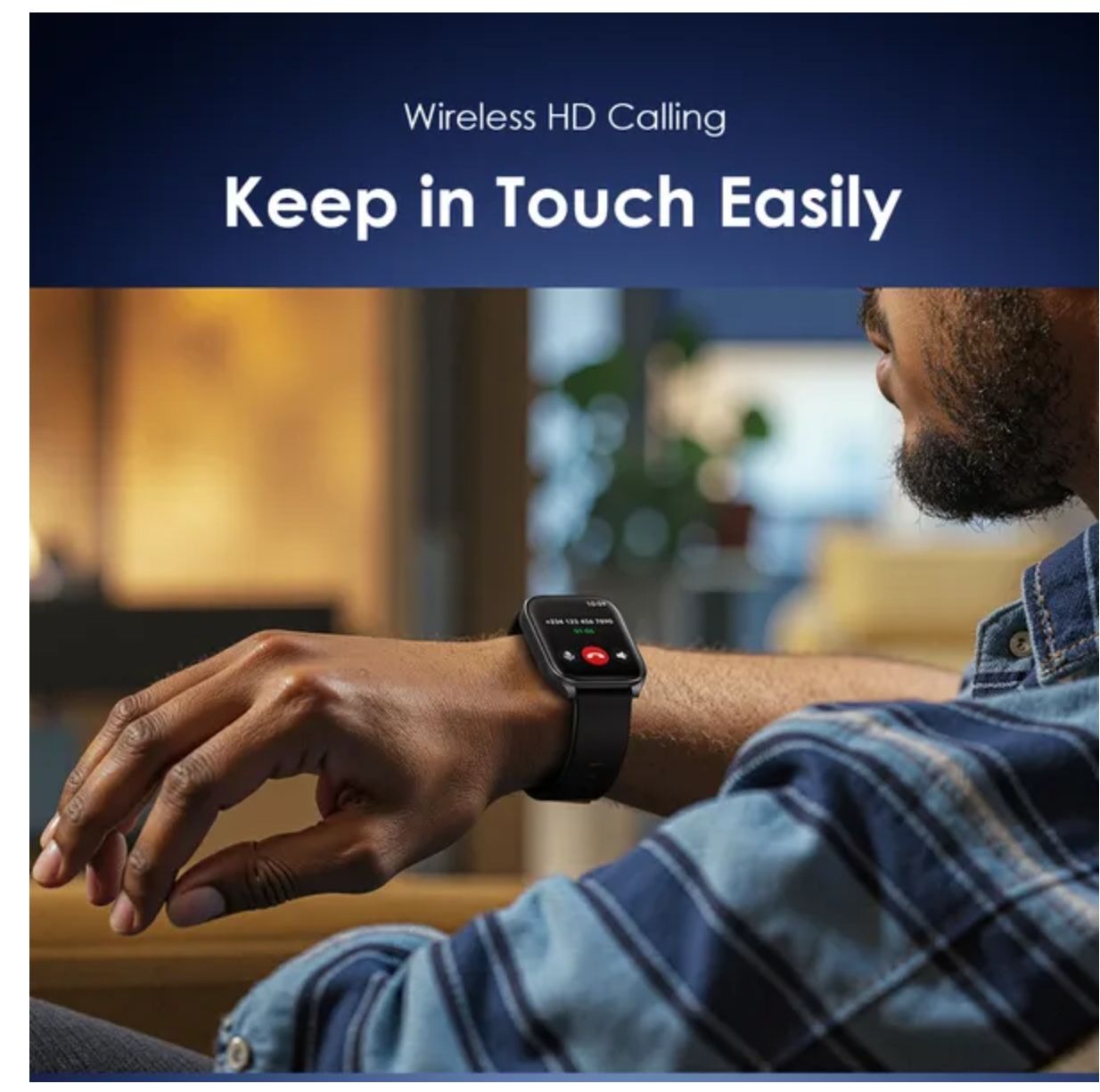 Oraimo Watch 5N 2.01'' TFT IP68 Smart Watch Up to 7-Day Usage Time 30-Day Standby Wireless HD Calling 100+ Sport Modes IP68 Waterproof & Dustproof AI-Generated Watch Faces Smartwatch