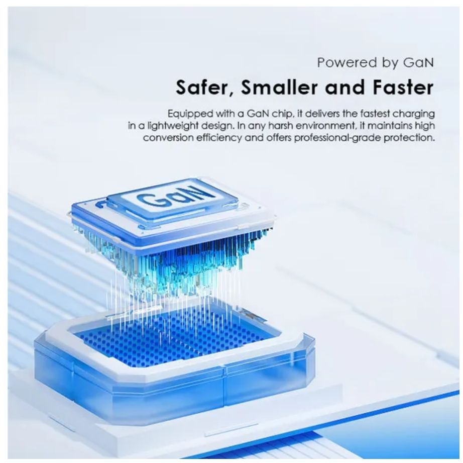 [Brand New] Oraimo PowerCube 20 Chic 20W GaN Wall Charger Kit with Type-C to Lightning Cable Stable Charge, Ultra Fast AniFast™ Technology Included Type-C to Lightning Power Adapter