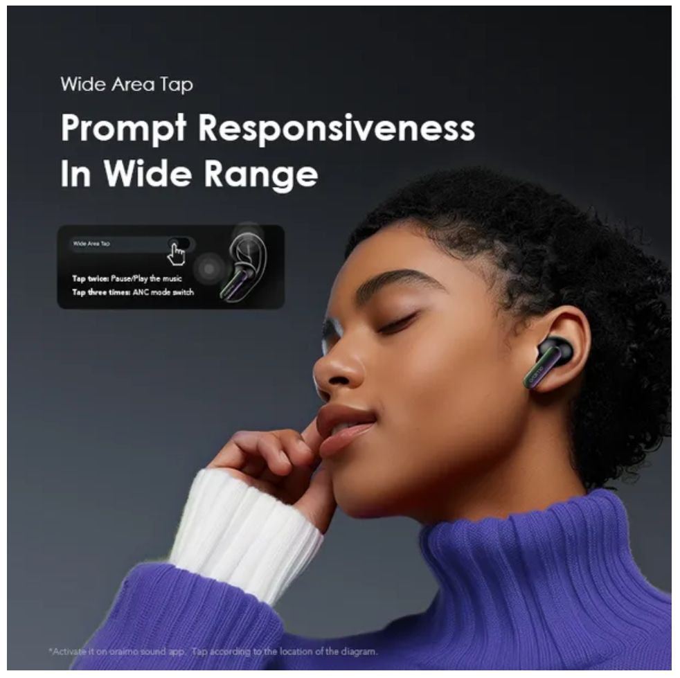 [New Arrival] Oraimo SpaceBuds Hybrid ANC True Wireless Earbuds Customized Voice Prompt 40-Hour Long Playtime Personalized Lighting Effect 50dB Hybrid ANC Noise Cancellation IP54 Earbuds Earphones