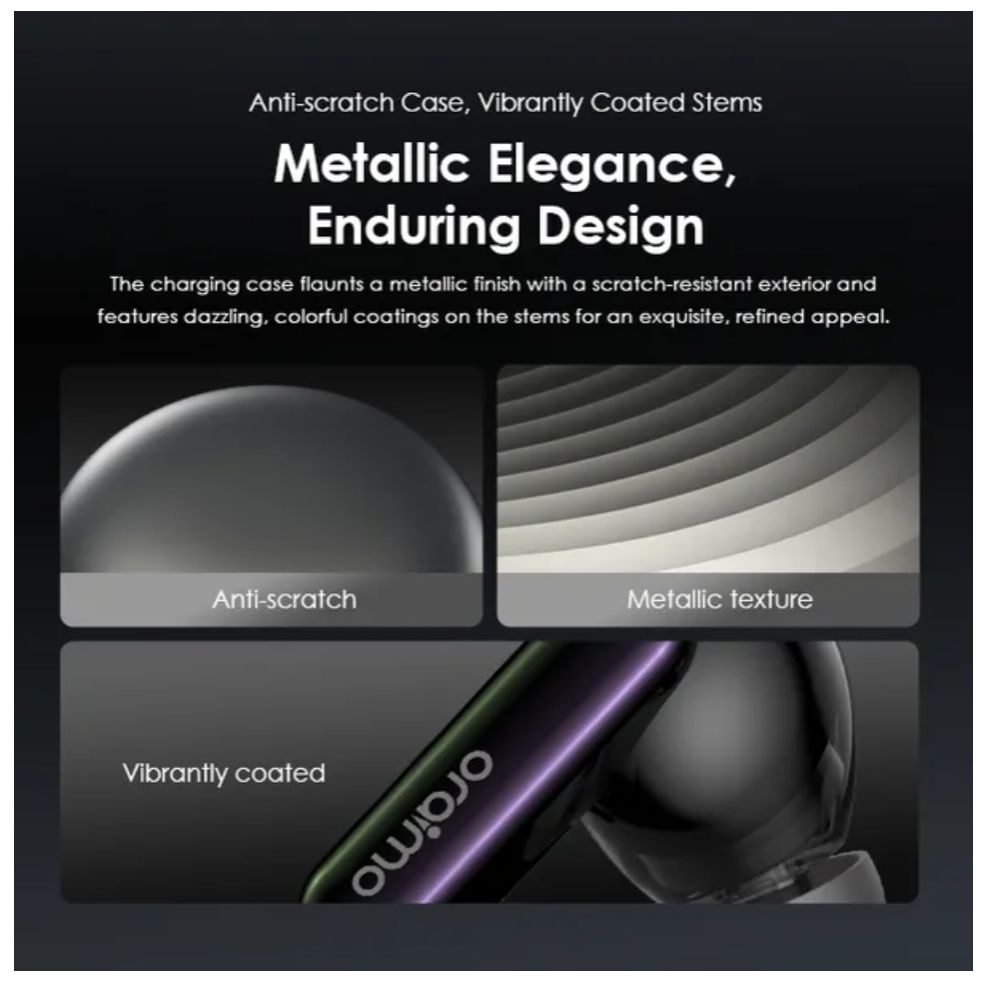 [New Arrival] Oraimo SpaceBuds Hybrid ANC True Wireless Earbuds Customized Voice Prompt 40-Hour Long Playtime Personalized Lighting Effect 50dB Hybrid ANC Noise Cancellation IP54 Earbuds Earphones