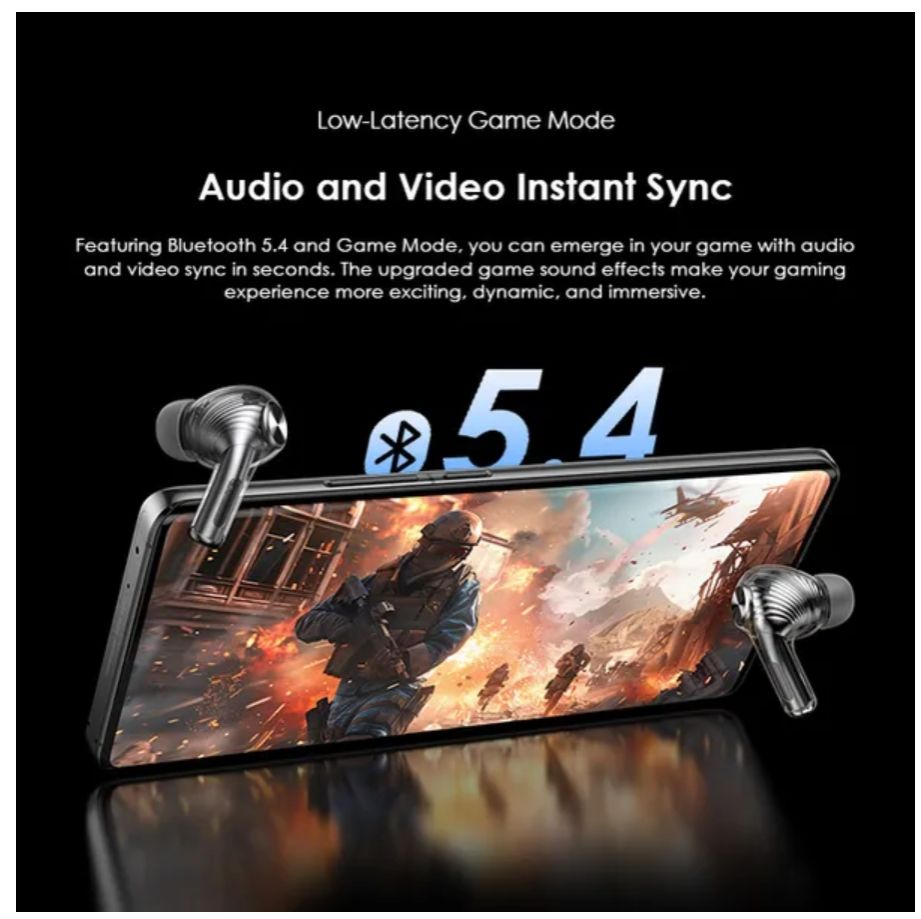 [New Arrival] Oraimo SpaceBuds Pro Hybrid ANC True Wireless Earbuds 50dB Hybrid ANC Noise Cancellation Sound360 Spatial Audio AI Noise Cancellation Dual Device Connection Earbuds Earphones