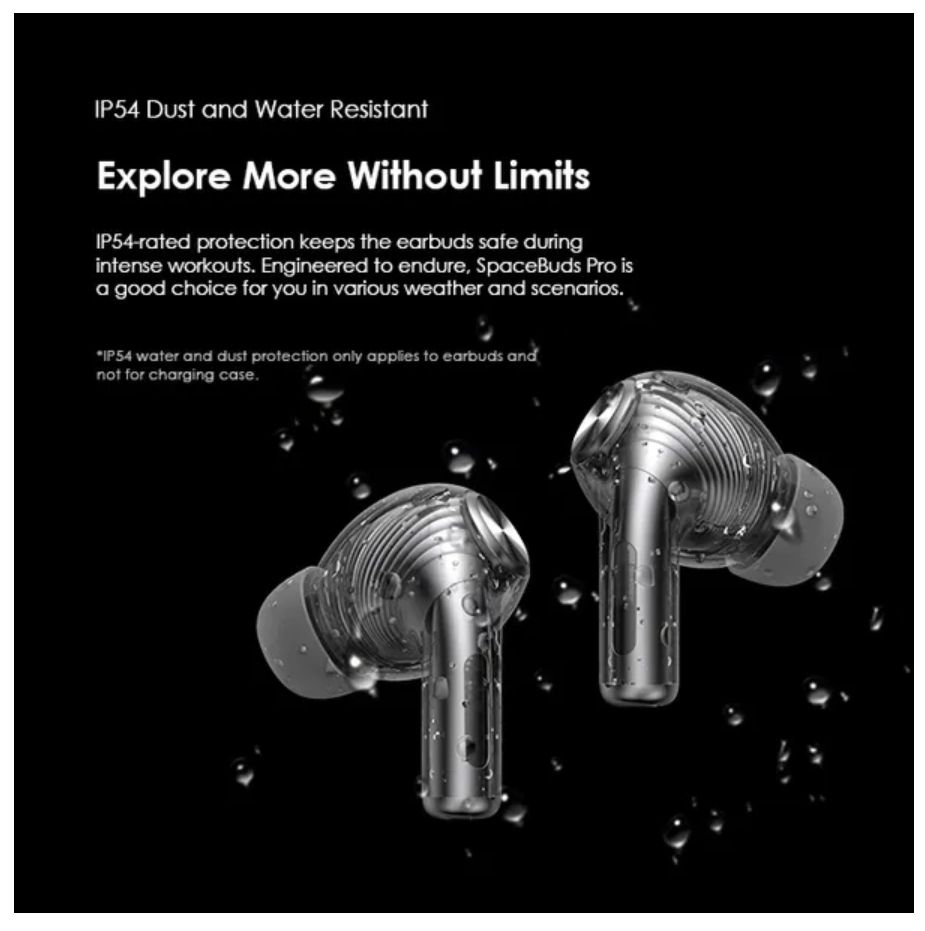[New Arrival] Oraimo SpaceBuds Pro Hybrid ANC True Wireless Earbuds 50dB Hybrid ANC Noise Cancellation Sound360 Spatial Audio AI Noise Cancellation Dual Device Connection Earbuds Earphones