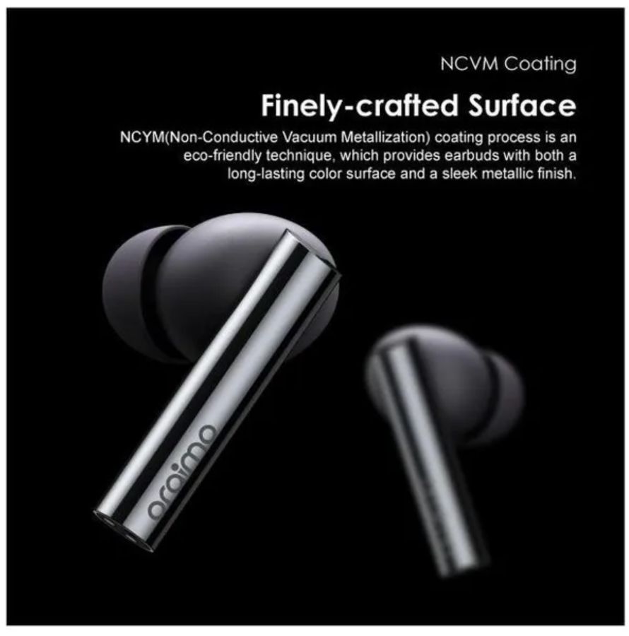[New Arrival] Oraimo FreePods Pro ANC True Wireless Earbuds 45dB ANC Noise Cancellation 4-mic ENC HD Voice in Calls Dual Device Connection Earbuds Earphones