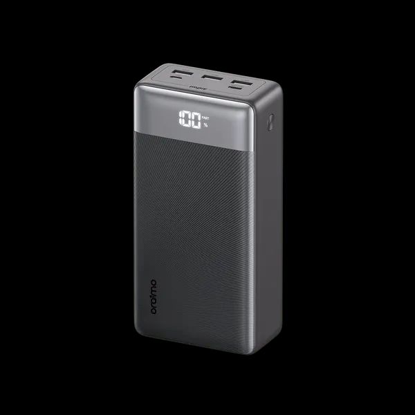 Oraimo  Power Bank PowerBox 400 Vision OPB-7400Q 22.5W 40,000mAh 4 Output & 2 input Ports & LED Display-40,000mAh ,Fully charge phone up to 8 times.