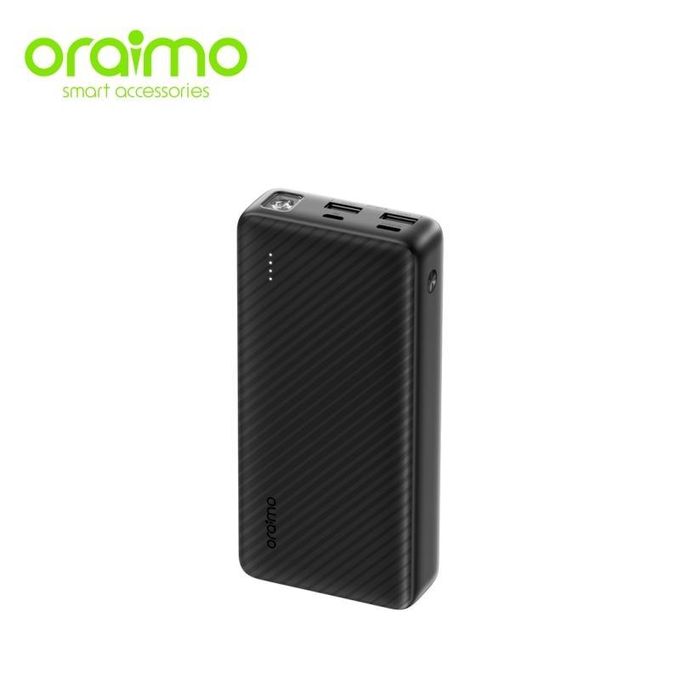 Oraimo Power Bank Traveler 15 OPB-1201P 15W 20,000mAh Fast charging power bank with Type C Output ,15W Fast Charging, Type-C Output + Multiple Ports, LED Power Indicator, Universal Compatibility
