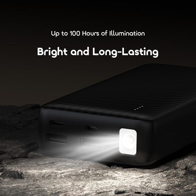 Oraimo Power Bank Traveler 15 OPB-1201P 15W 20,000mAh Fast charging power bank with Type C Output ,15W Fast Charging, Type-C Output + Multiple Ports, LED Power Indicator, Universal Compatibility