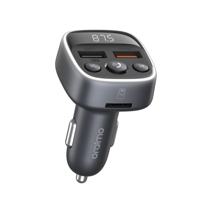 Oraimo  Bluetooth Car Charger Boulevard 18W Fast Charging Music Playing Dual USB Wireless Bluetooth Smart Modulator OCC-32D