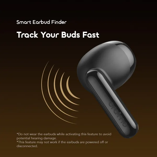 Oraimo Wireless Earbuds OTW-324S SpaceBuds Air  with Half-In-Ear Comfort and 38-Hour Playtime,Free Anti-Lost Lanyard Included.