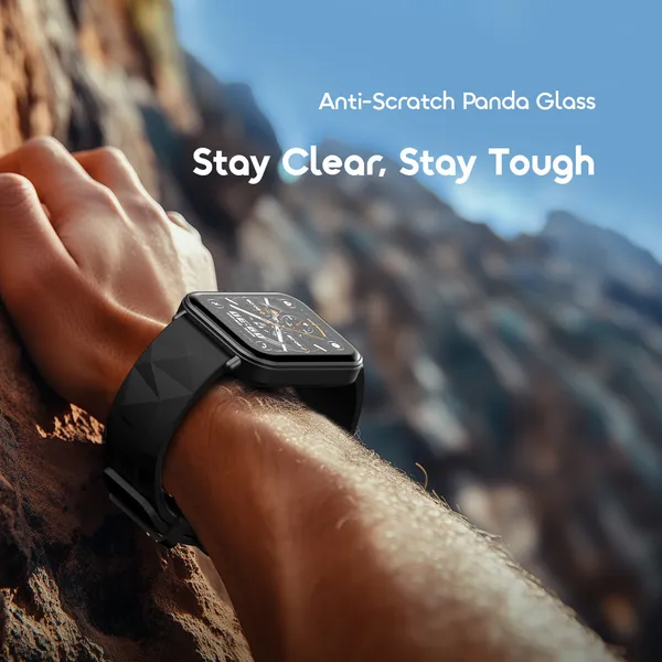 oraimo Watch Nova 2 Lite 1.93'' AMOLED Full Touch Color Screen Smart Watch,Anti Scratch Panda Glass,Ip68 Waterproof,Blood Oxygen and Heart rate Monitor,AI Generated Watch Faces