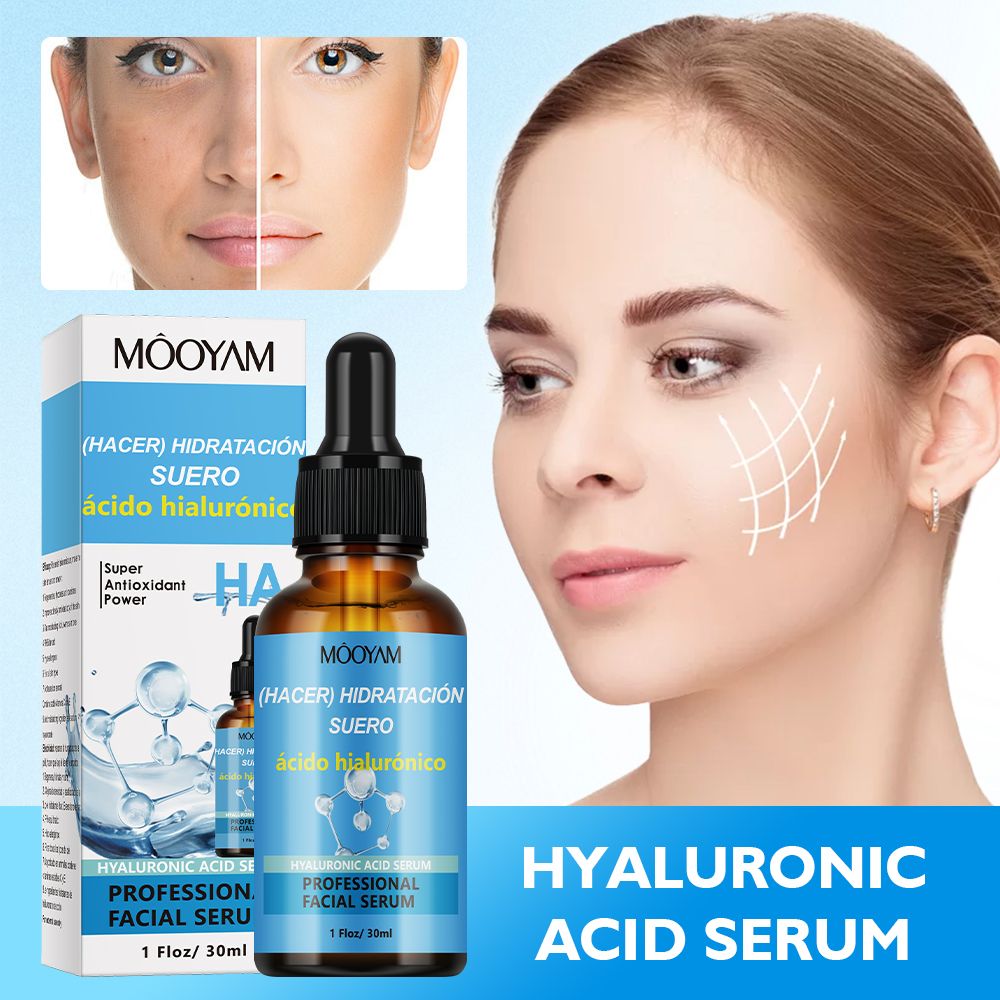 MOOYAM Hyaluronic Acid Serum, Super Antioxidant , can Add Vitamin C Moisturising, with Vitamin C and E, Improve Skin Desity