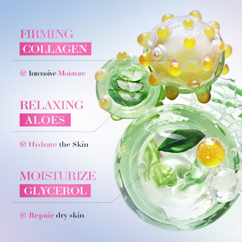 SADOER Collagen and Tea Tree Oil Soothing Face Serum, Moisturizing, Improve Dry Skin, Can add Vitamin C, Intensive Moisturising, Nourishing, Improve Dry Skin, Smoothing Collagen and Tea Tree ingridien