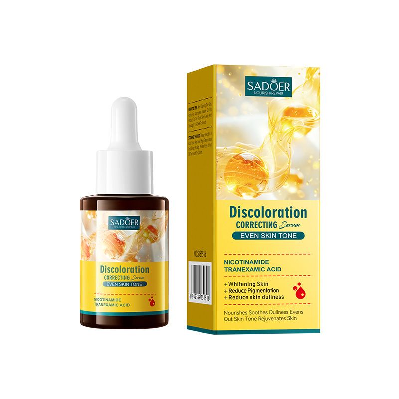 SADOER Even Skin Tone Face Serum with Niacinamide and Tranexamic Acid, Discoloration Correcting Serum, Like Vitamin C, Whitens Skin, Reduce Pigmentation, Reduce Skin Dullness, Rejuvenate Skin, Moistur