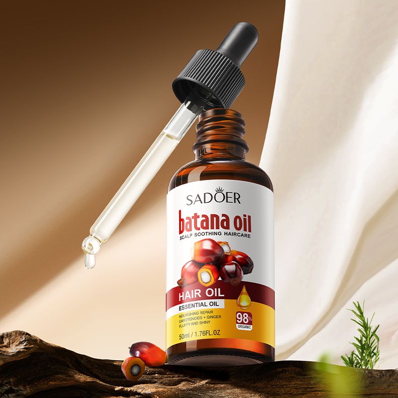 SADOER Batana Oil  Hair Oil, Essential Oil for  Hair Care, Scalp Care, Hair Growth, Voluminous Dense Hair Growth, Activates Hair Follicles, with Ginger and Hydrating Carotenoids For Fluffy Shiny Hair