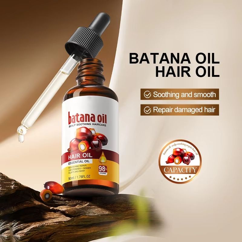 SADOER Batana Oil  Hair Oil, Essential Oil for  Hair Care, Scalp Care, Hair Growth, Voluminous Dense Hair Growth, Activates Hair Follicles, with Ginger and Hydrating Carotenoids For Fluffy Shiny Hair